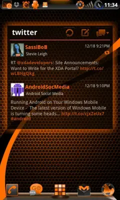 GOWidget SunsetOrangeICS Theme by TeamCarbon android App screenshot 5