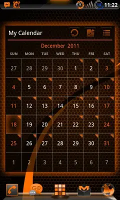 GOWidget SunsetOrangeICS Theme by TeamCarbon android App screenshot 7